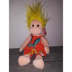 Vintage W/ Tags TY Beanie Kids Jammer 2000 10" Soft Plush Doll Retired